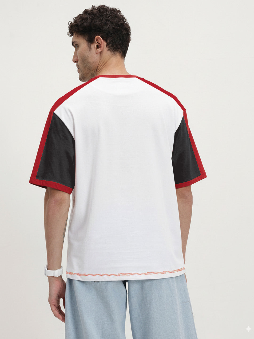 Moto Sport FSA Oversized T-Shirt - Black, Red & White