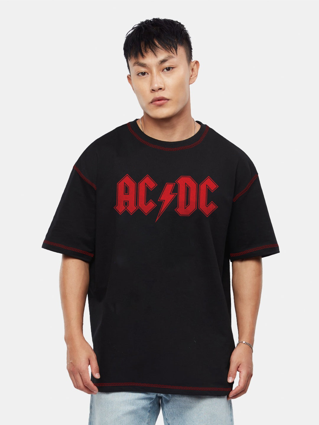 AC DC Band Oversized T-Shirt
