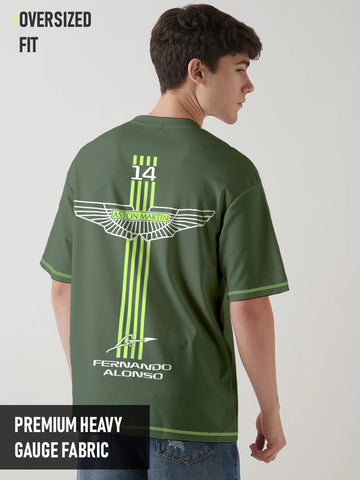 Aston Martin Oversized T-Shirt - Bottle Green