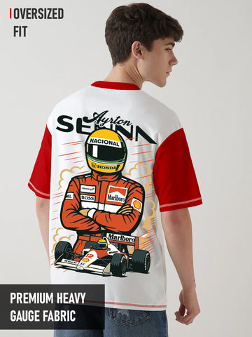 Ayrten Senna Oversized T-Shirt - Multi Color
