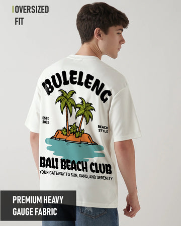 Bali Beach Oversized T-Shirt - White