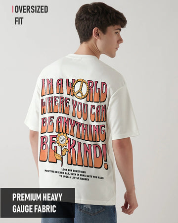 Be Kind Oversized T-Shirt - Off White