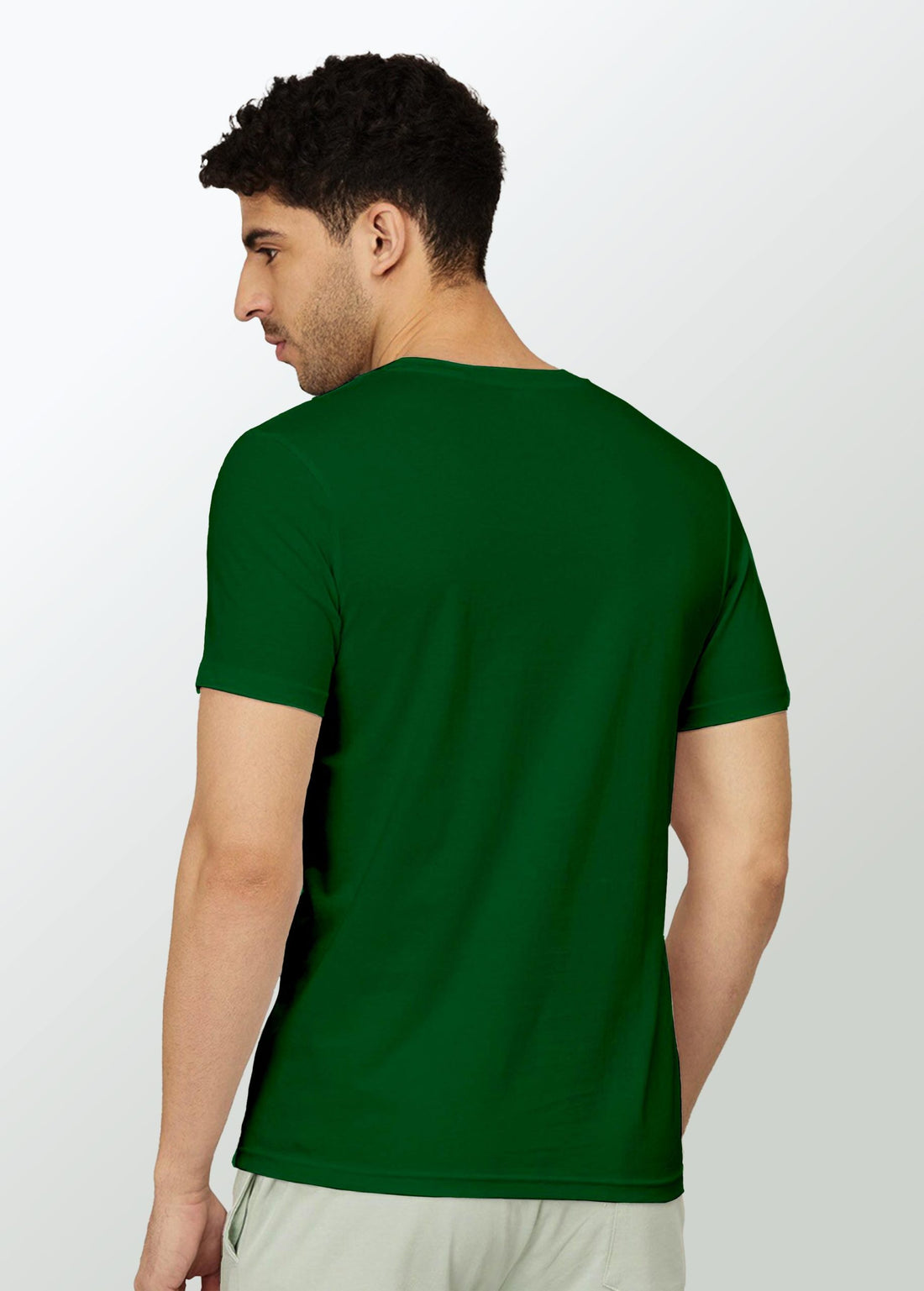 Plain Bottle Green T-Shirt