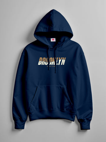 Brookyln Newyork Hoodie- Navy Blue