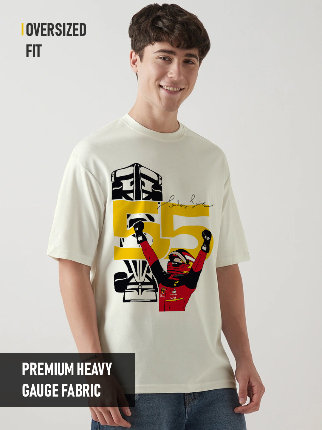 Carlos Sainz F1 Oversized T-Shirt - Main Image