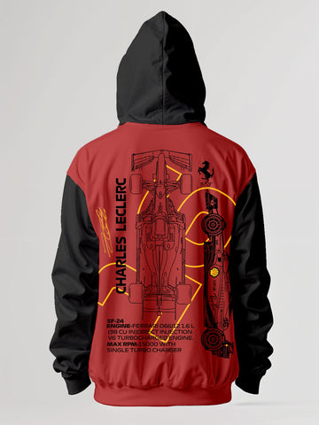 Charles Leclerc Oversized Hoodie - Multi Color