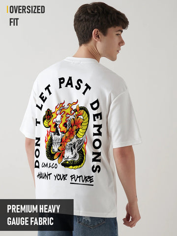 Dont Let Your Past Oversized T-Shirt - White