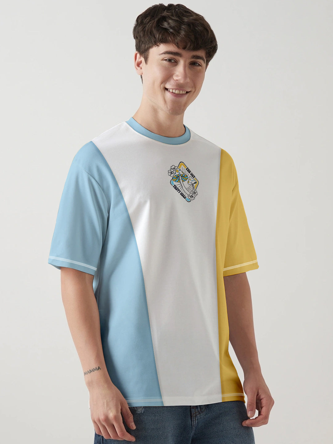 Far Out & Trippy Oversized T-Shirt - Multi Color