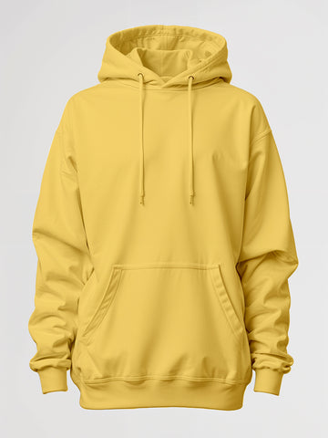 Plain Oversized Hood - Golden Yellow