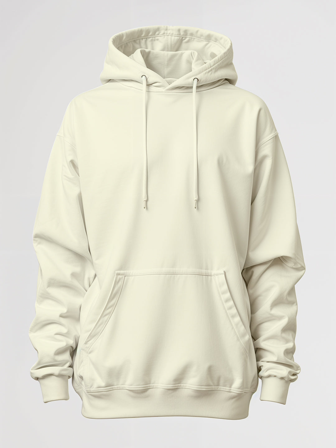 Plain Oversized Hoodie Off White – Crazymonk - Main Image