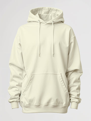 Plain Oversized Hoodie - Off White
