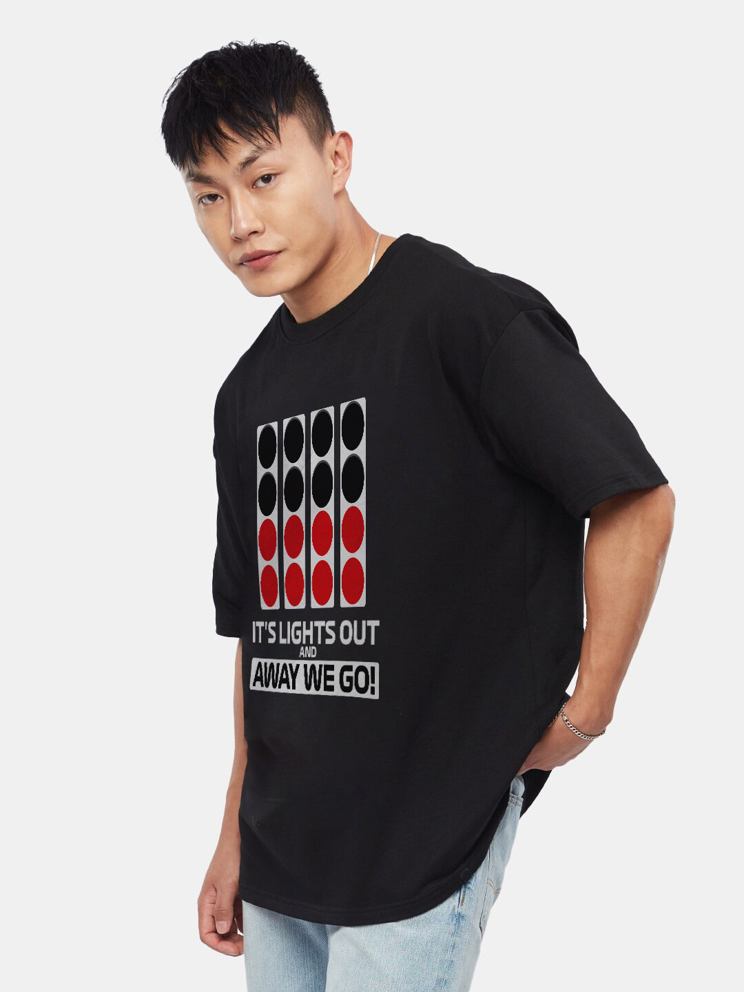 Its Lights Out F1 F1 Oversized T-Shirt