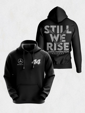 Lewis Hamilton Still We Rise Hoodie - Black