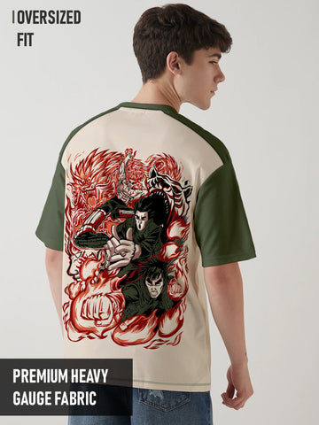 Might Guy Oversized T-Shirt - Multi Color