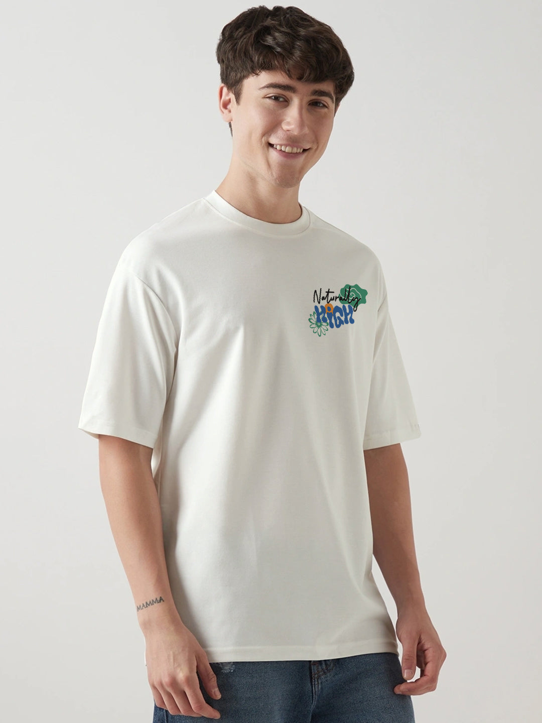 Naturally High Oversized T-Shirt - Off White