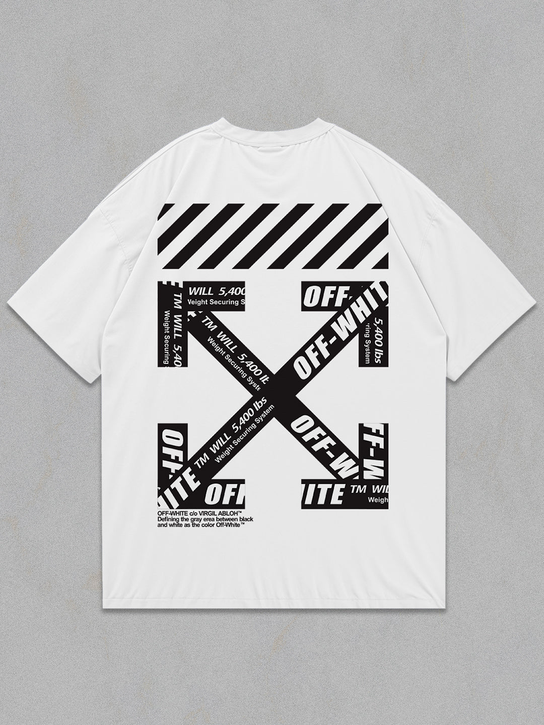 Off White Oversized T-Shirt Oversized T-Shirt – Crazymonk