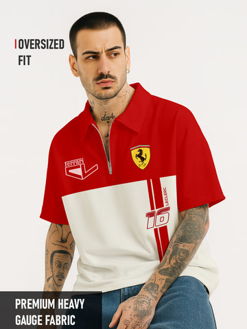 Charles Leclerc Oversized Polo T-Shirt
