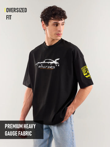 Porsche GT3RS F1 Oversized T-Shirt - Black