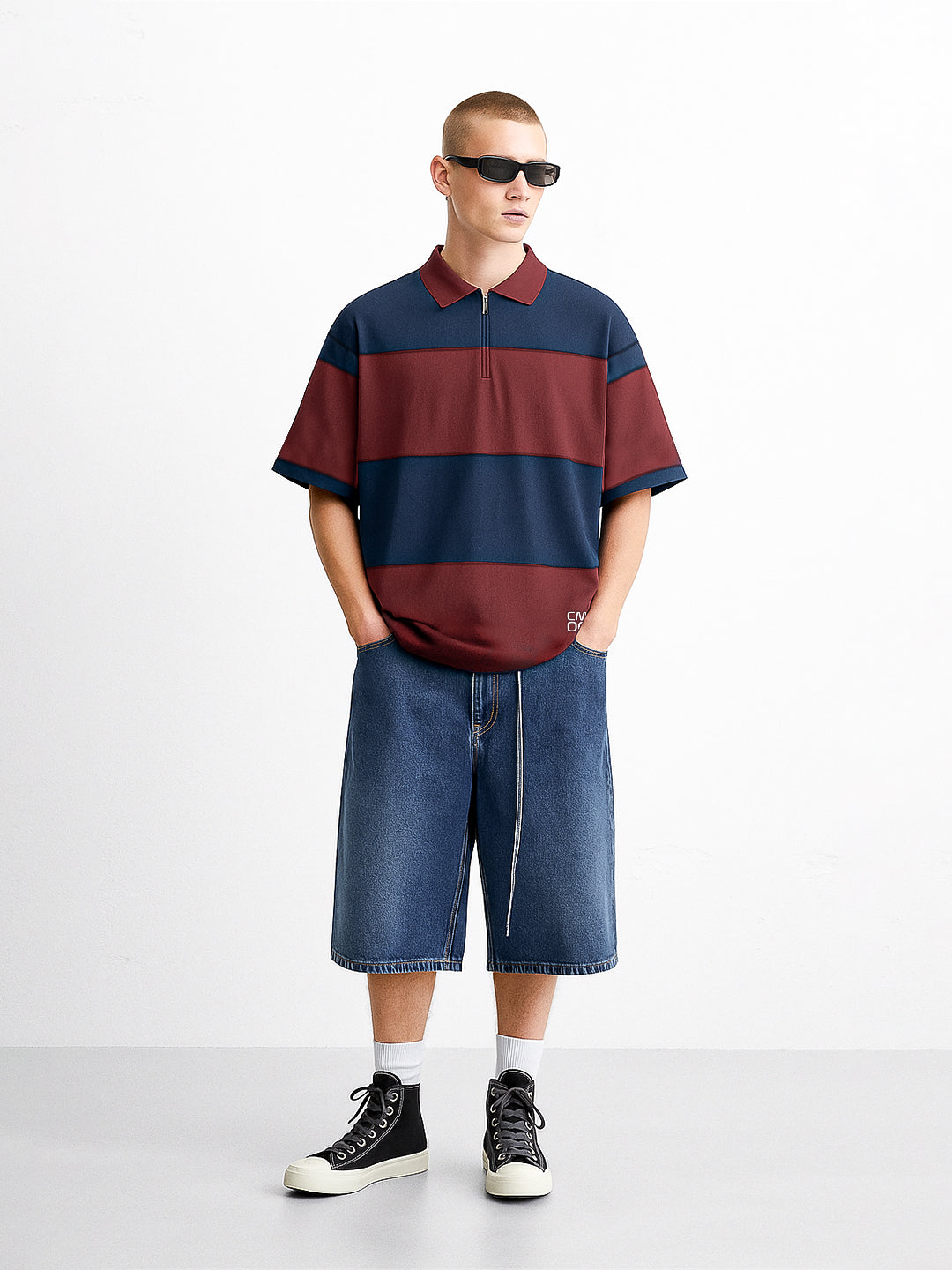 Retro Oversized Polo T-Shirt