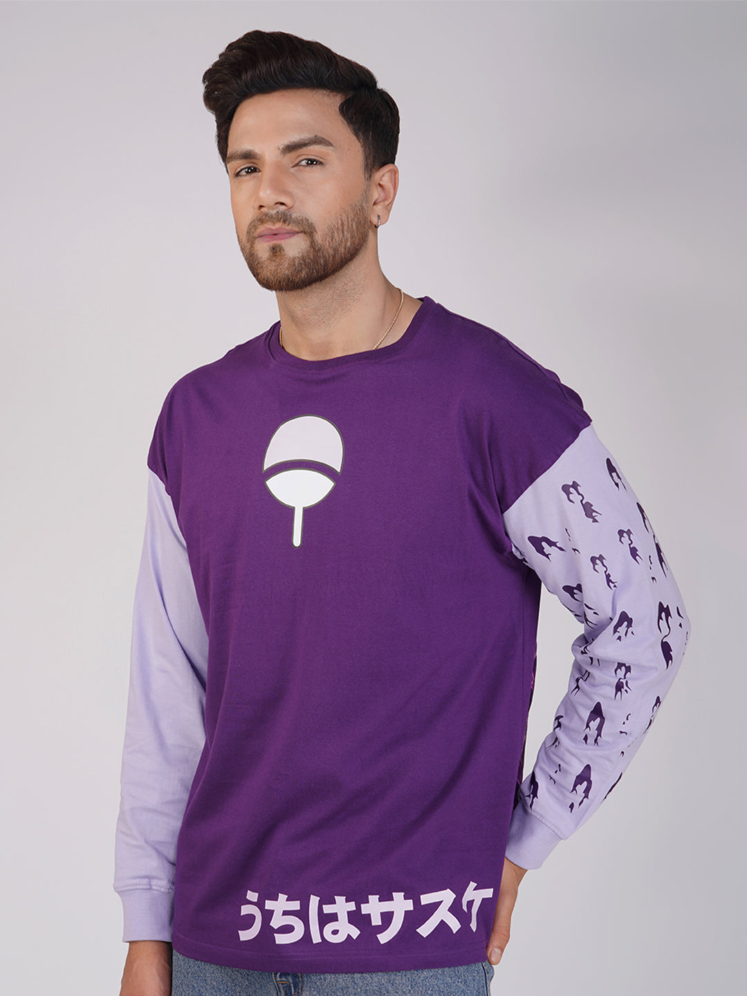 Uchiha Sasuke Full Sleeve Oversized T-Shirt