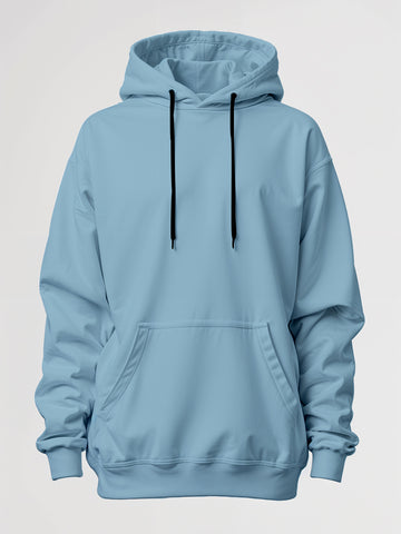 Plain Oversized Hood - Sea Blue