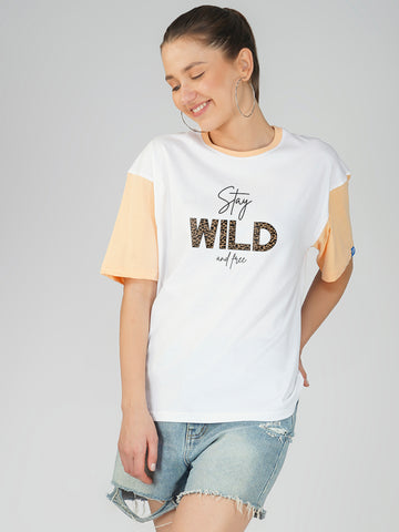 Stay Wild Women Oversized T-Shirt