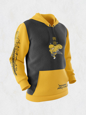 Thunder Breathing Zenitsu Demon Slayer Multicolor Hoodie