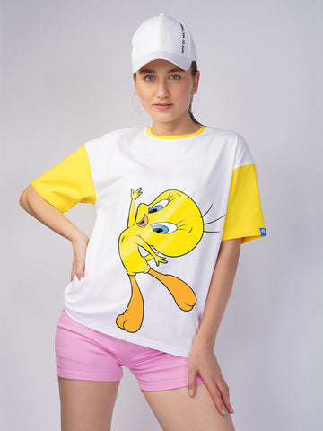 Tweety Bird Women Oversized T-Shirt