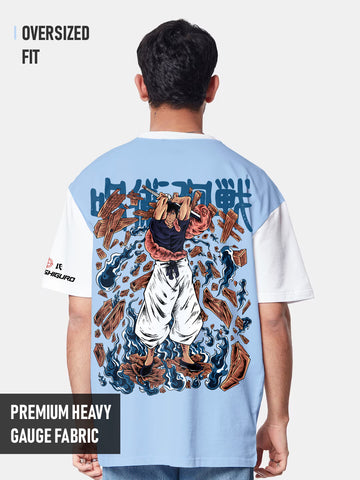 Jujutsu Kaisen Toji Fushiguro Multicolor Oversized T-Shirt