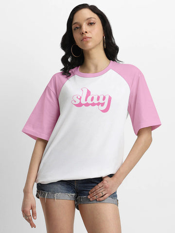 Slay Women Oversized T-Shirt - Multi Color