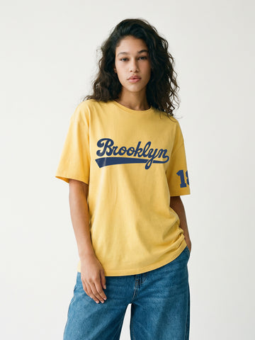 Brooklyn Women Oversized T-Shirt - Yellow