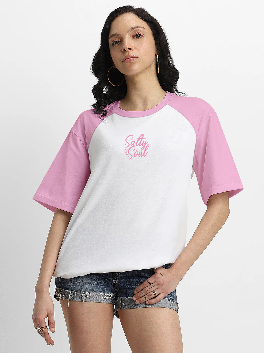 Salty Soul Women Oversized T-Shirt - Multi Color