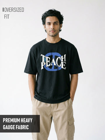 Teach Peace Oversized T-Shirt