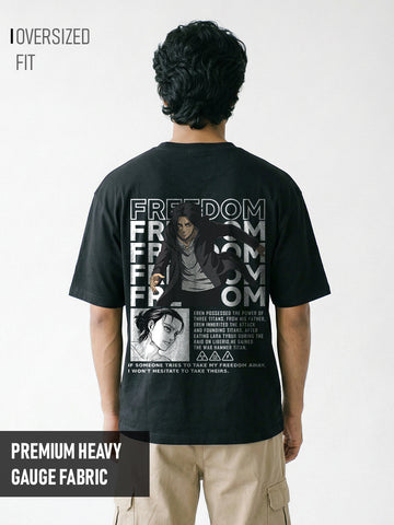 Eren Yeager X Freedom Oversized T-Shirt