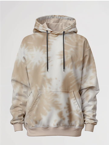 Iced Coffee Tie Dye Oversized Hoodie