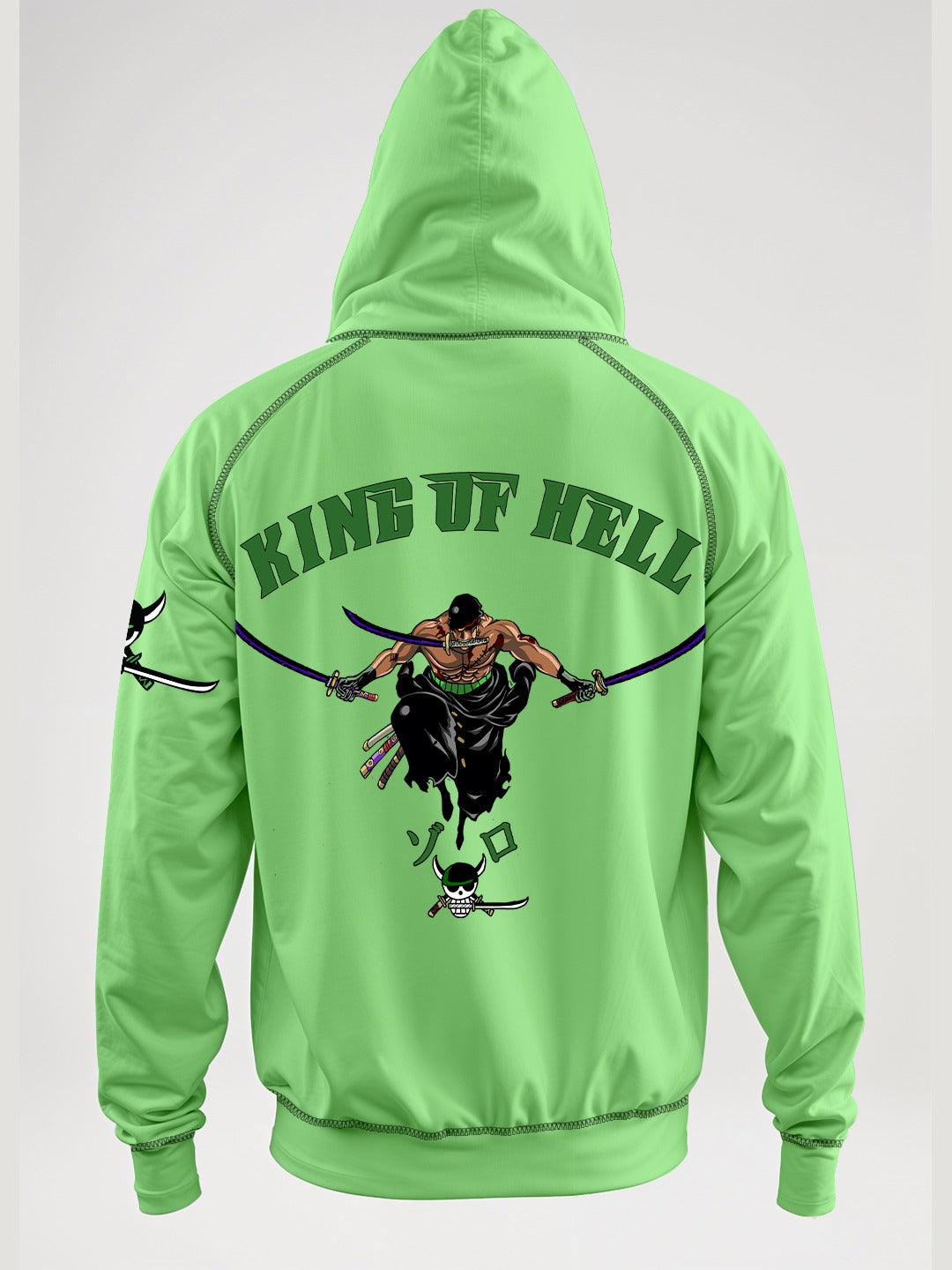 King of Hell Oversized Hoodie - Pista Green