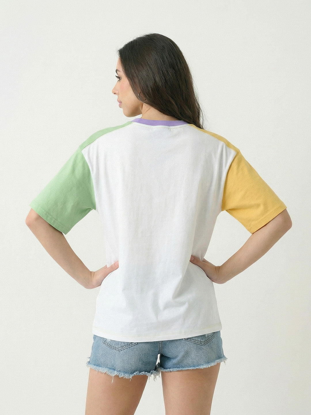 Peace Out  Women Oversized T-Shirt - Multi Color