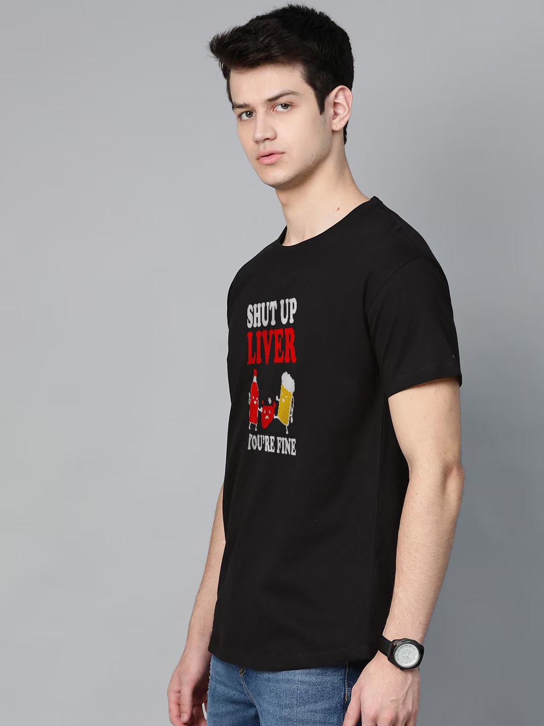 Liver your Fine Half Sleeve T-Shirt