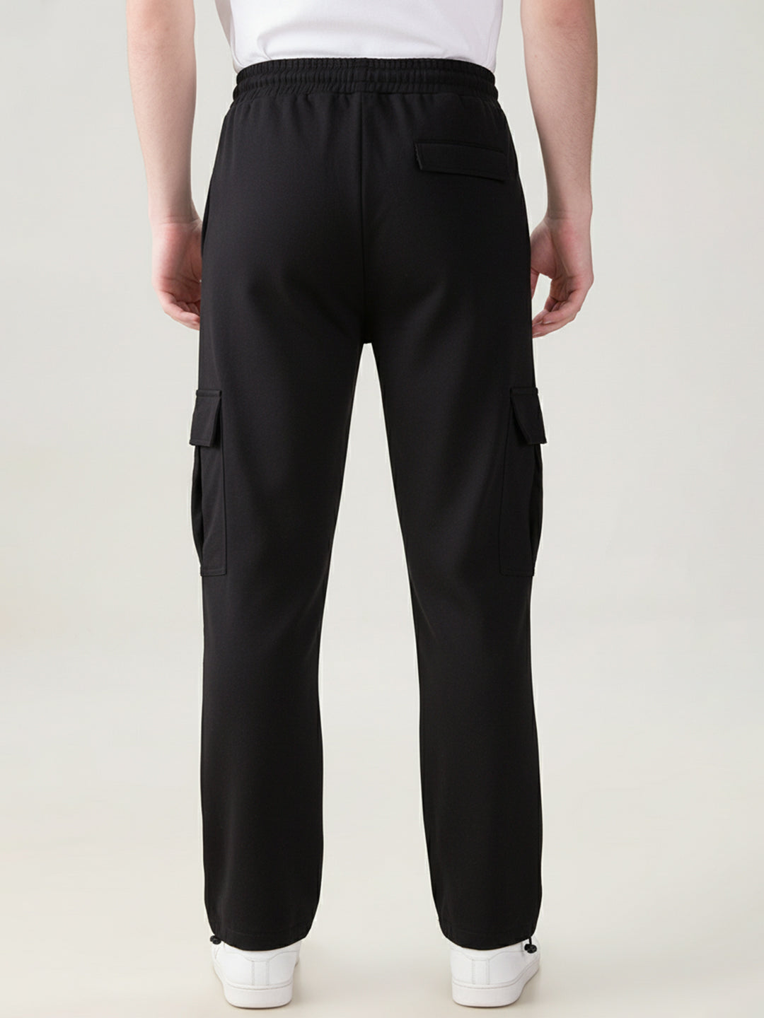 Street Flex Oversized Cargo Joggers - Black