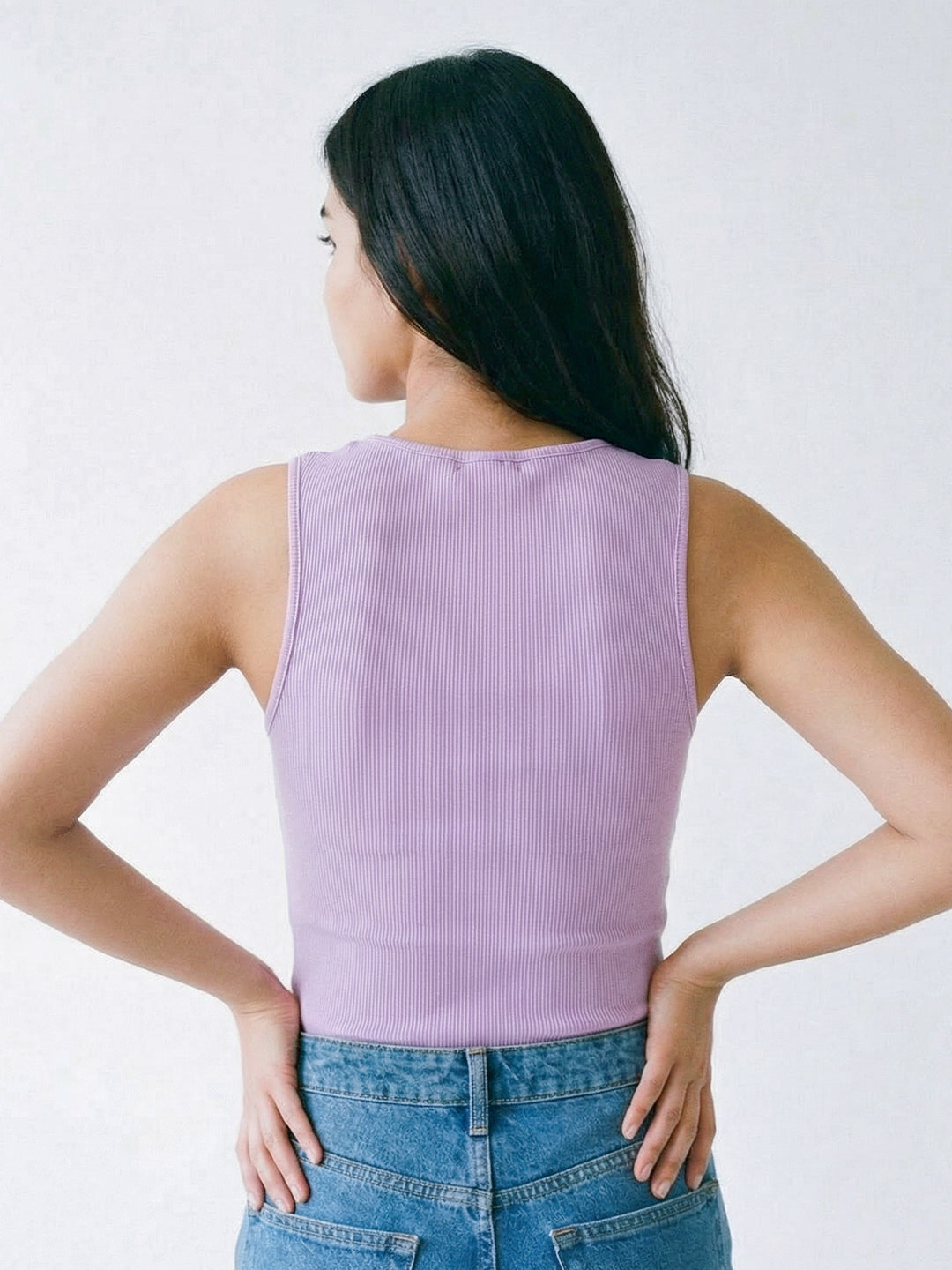 Women's Plain Tank Top - Misty Lilac