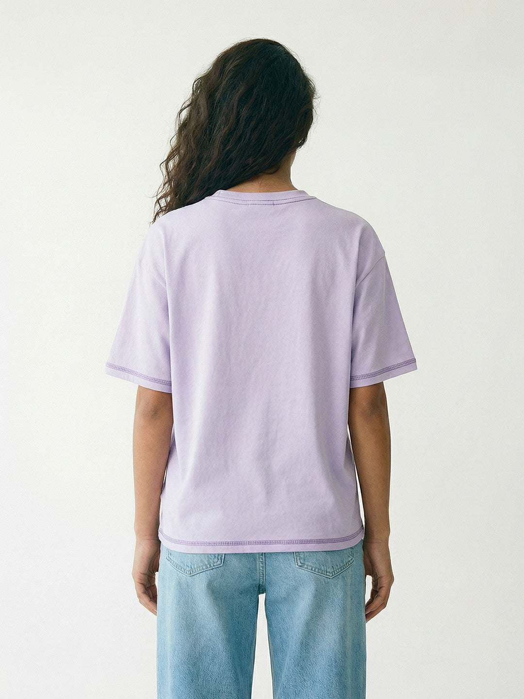 Light up the Night Women Oversized T-Shirt - Lilac