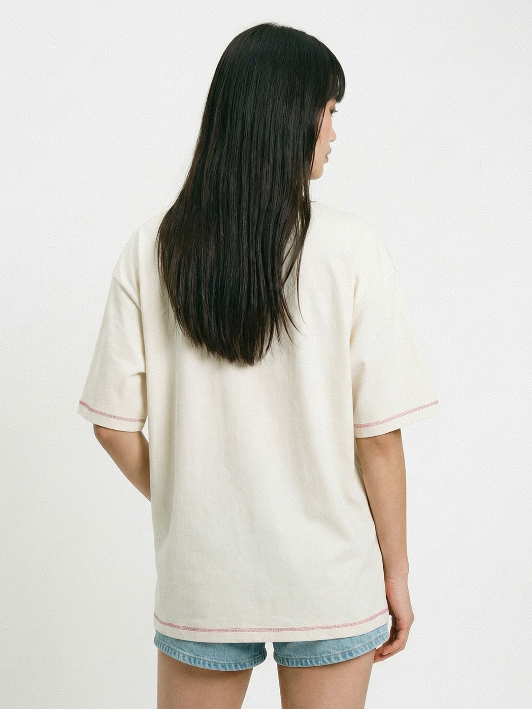 Never Apologise For Being You Women's Oversized T-Shirt - Off White 5 Thread