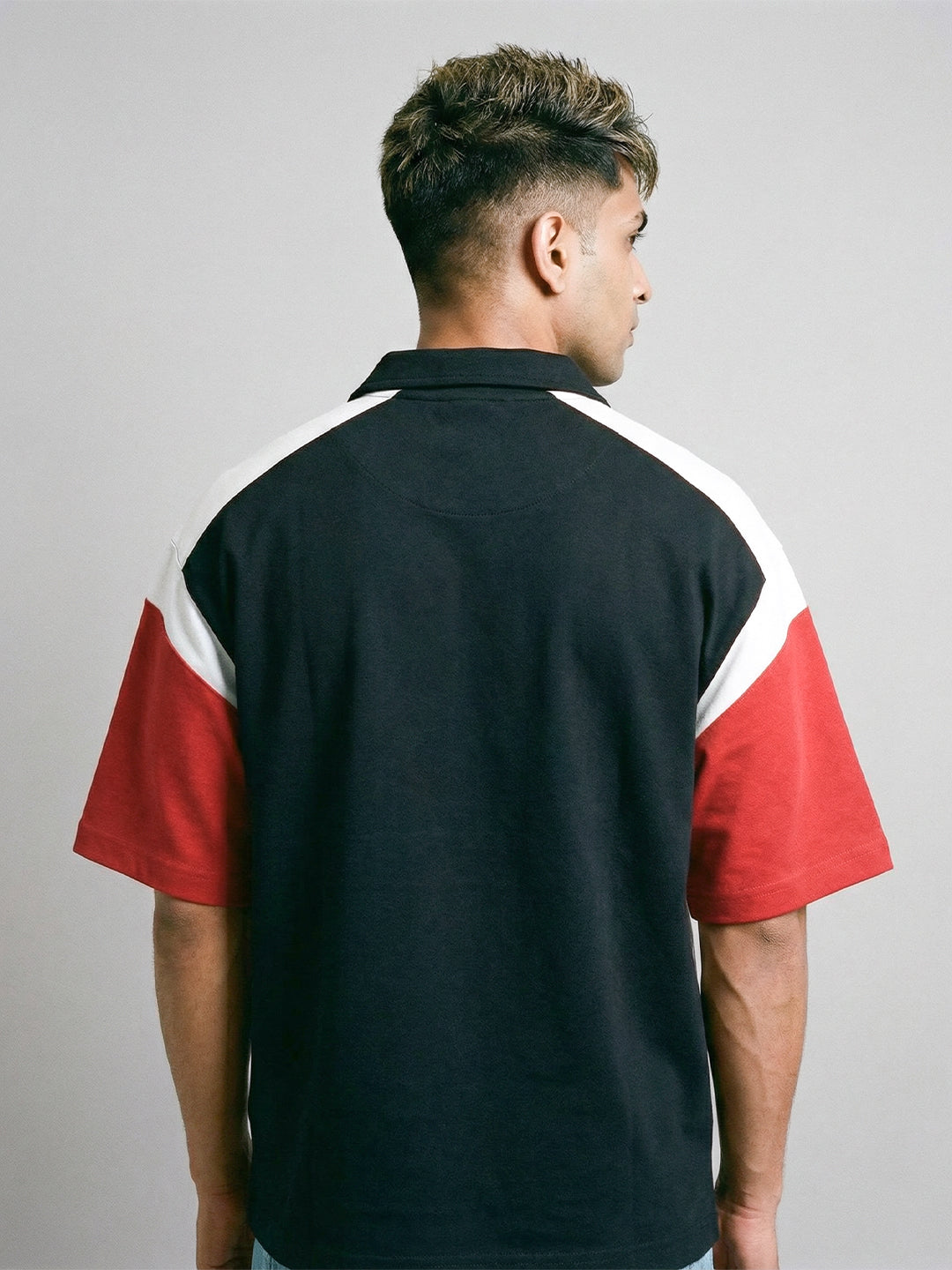 CM OG 99 Originals Oversized Polo T-Shirt - Black, White & Red
