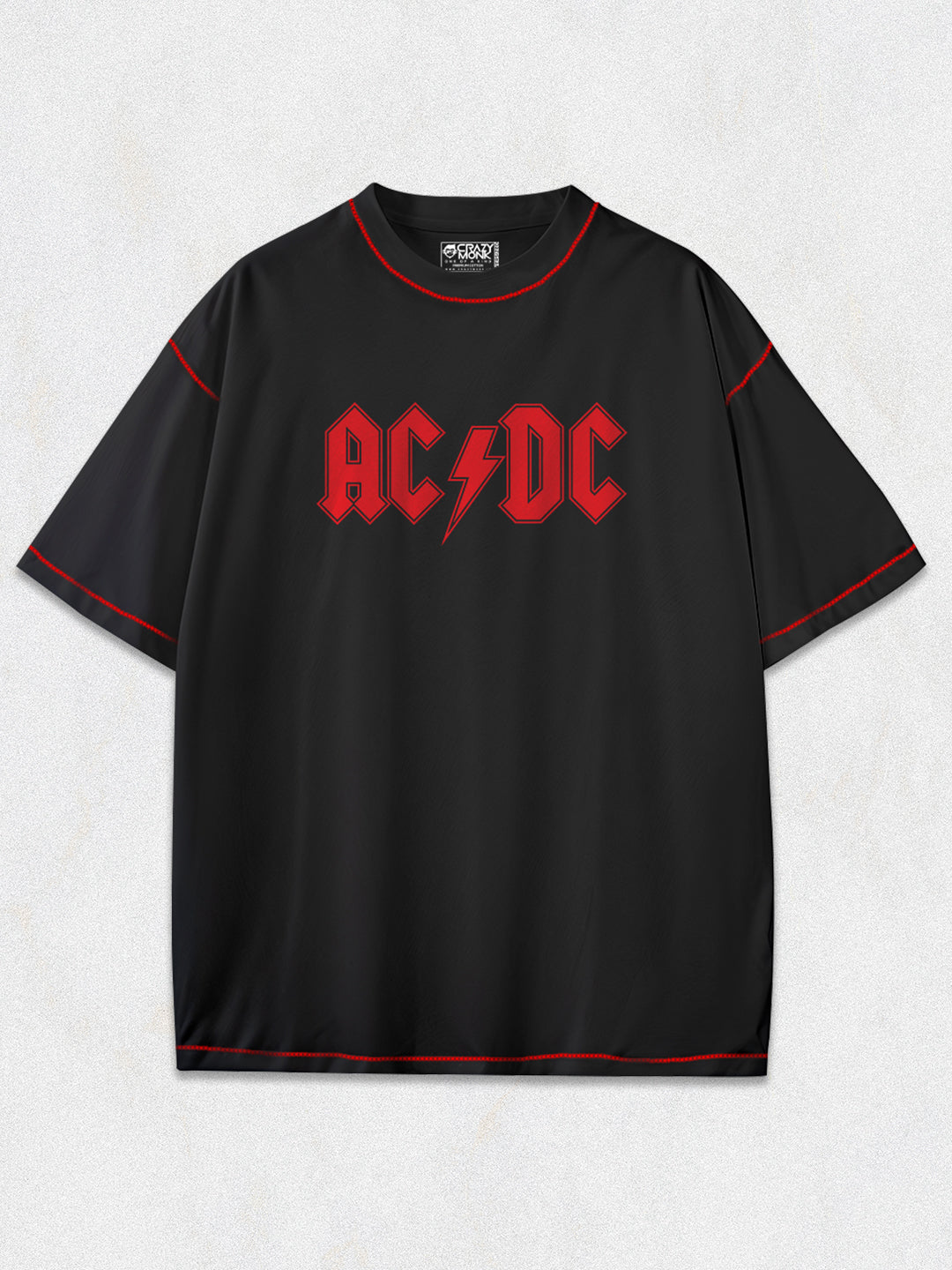 AC DC Band Oversized T-Shirt