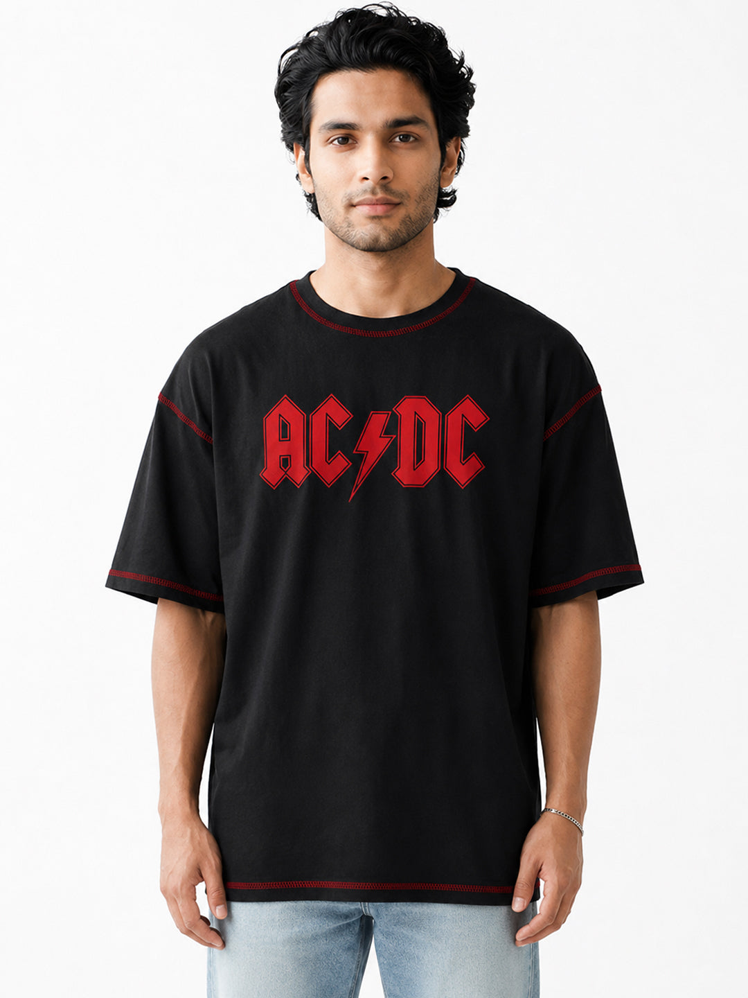 AC DC Band Oversized T-Shirt