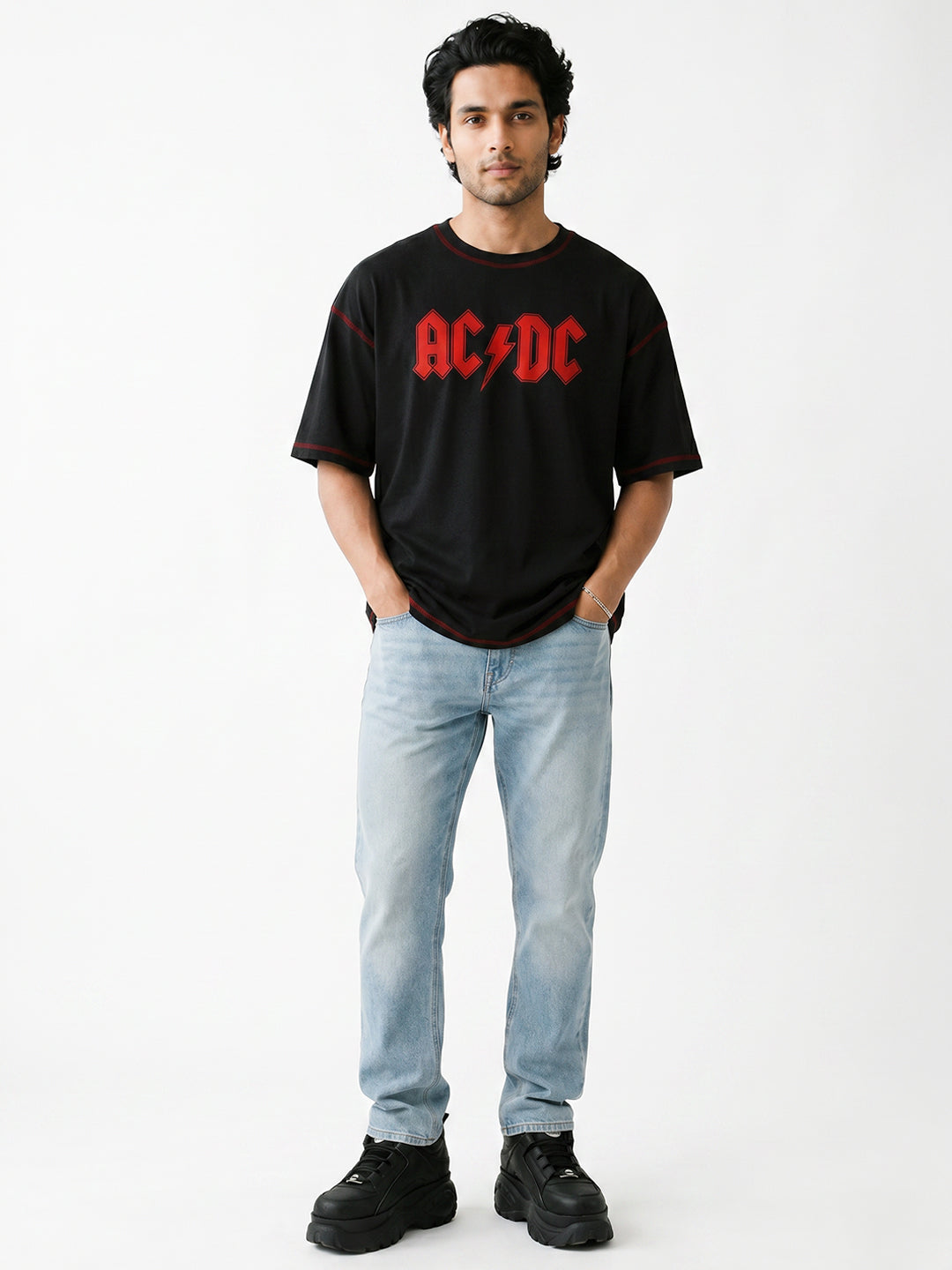 AC DC Band Oversized T-Shirt – Crazymonk