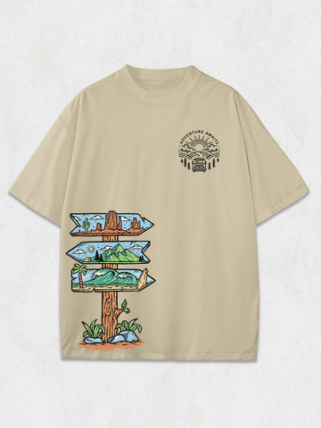 Adventure Awaits Oversized T-Shirt