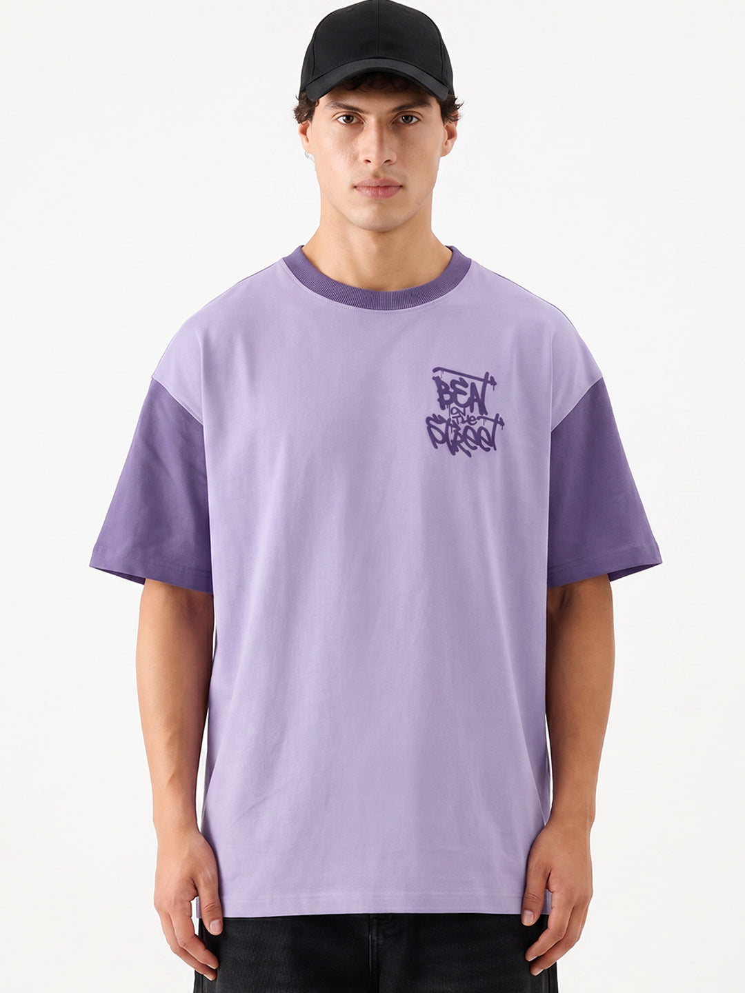 Beat on the Street Graphic Printed Oversized T-Shirt - Multi Color
