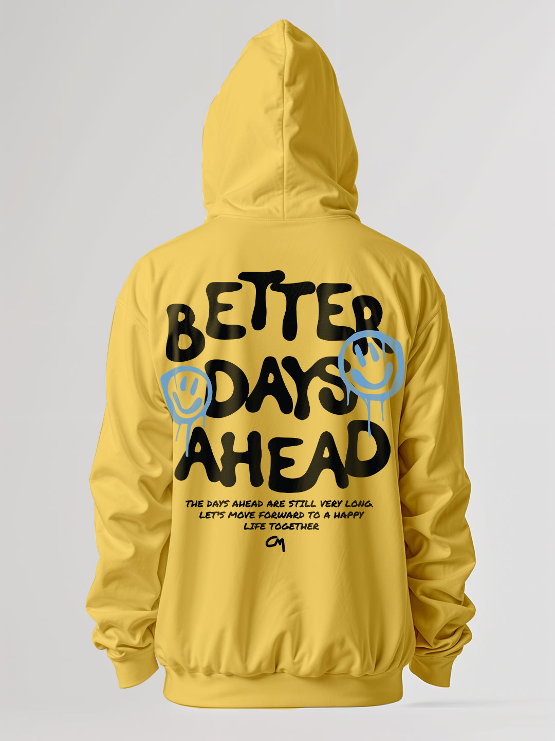 Better Days A Head Oversized Hoodie - Golden Yellow