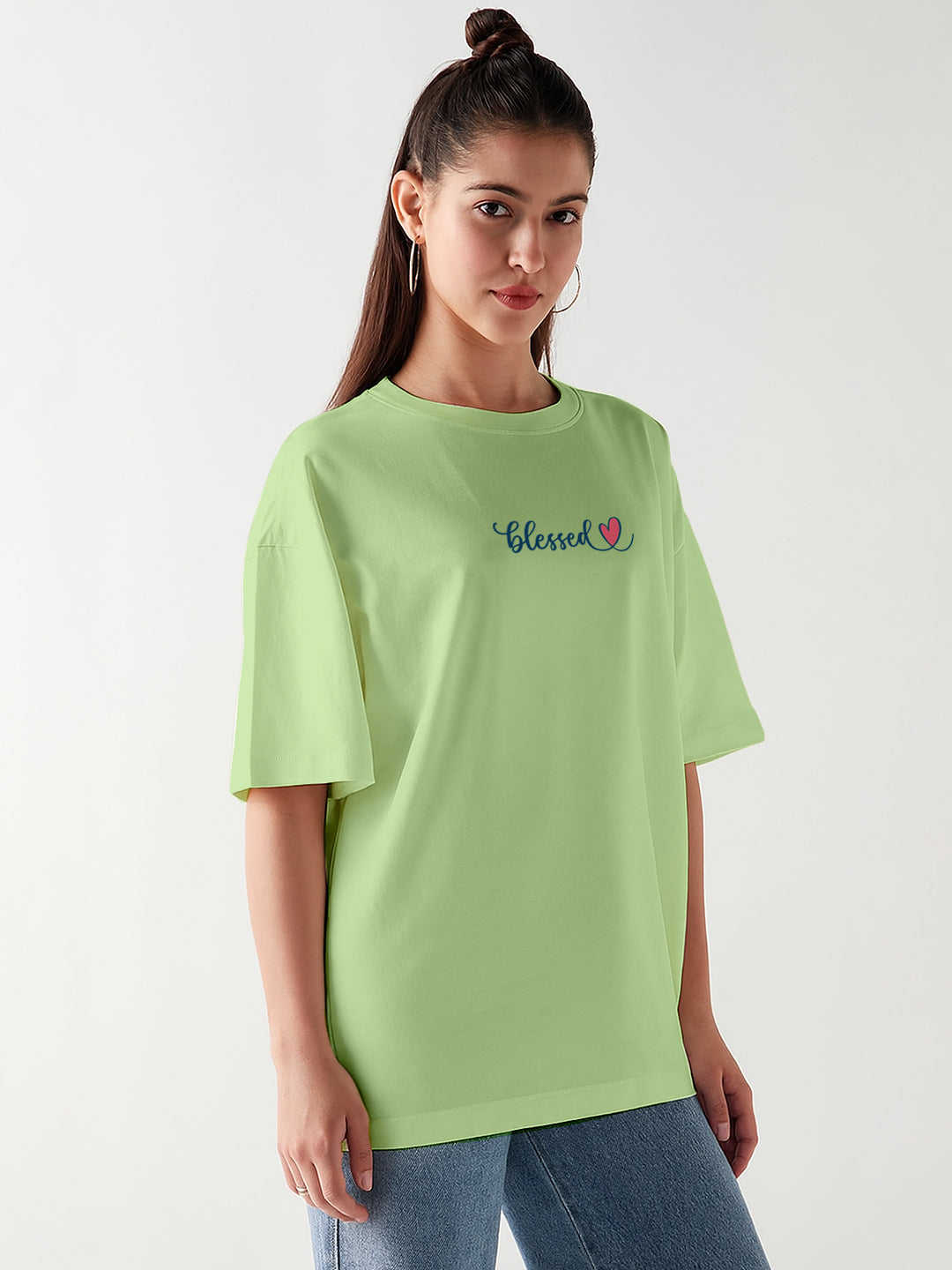 Blessed Women Oversized T-Shirt - Multi Color